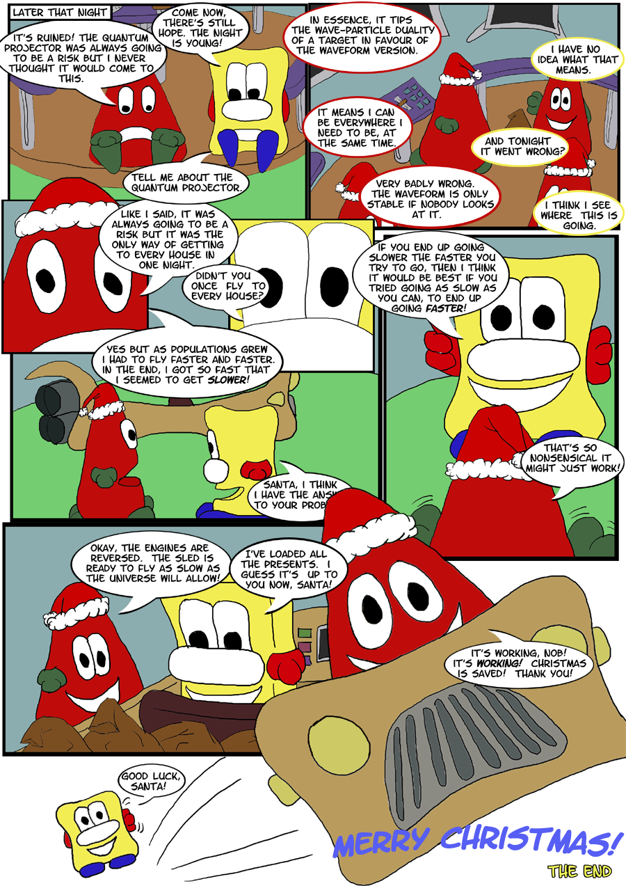 The trouble with a Quantum Santa, part 3