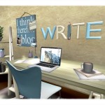 A Second Life writer's nook