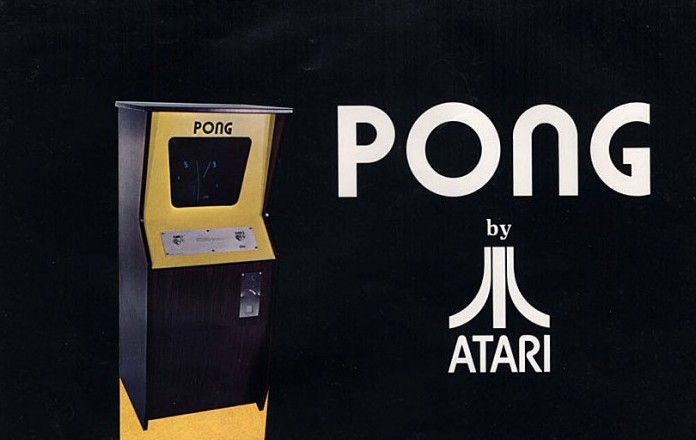 Part of an advert for the original Pong arcade game.