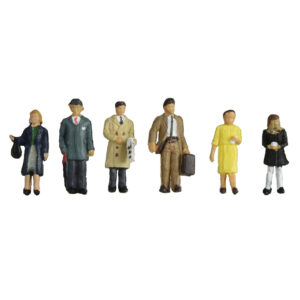 379-315 GRAHAM FARISH SCENECRAFT 1960S 70S STANDING STATION PASSENGERS