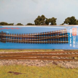 SLE387 PECO STREAMLINE CURVED LEFT HAND ELECTROFROG POINT TURNOUT