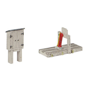 42-575 GRAHAM FARISH SCENECRAFT 4 LEVER OPEN GROUND FRAME