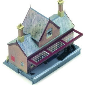 R8007 HORNBY BOOKING HALL WITH PLATFORM STRAIGHT & REAR STEPS