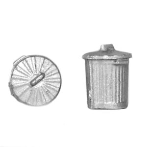 44-522 BACHMANN SCENECRAFT OLD STYLE DOMESTIC DUSTBINS x10