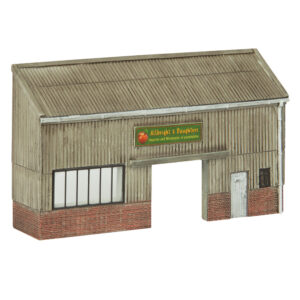 42-269 GRAHAM FARISH SCENECRAFT LOW RELIEF CEMENT BOARDED WAREHOUSE