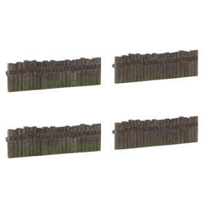 42-595 GRAHAM SCENECRAFT FARISH SLEEPER BUILT FENCING x4