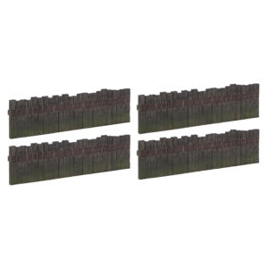 44-595 BACHMANN SCENECRAFT SLEEPER BUILT FENCING x4