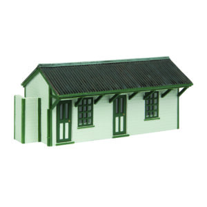 44-0192G BACHMANN SCENECRAFT LIGHT RAILWAY STATION BUILDING GREEN