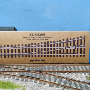 SLU1296 PECO TT:120 STREAMLINE UNIFROG MEDIUM RADIUS LEFT HAND POINT TURNOUT