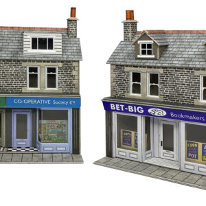 PO307 METCALFE LOW RELIEF TERRACED SHOP FRONTS STONE