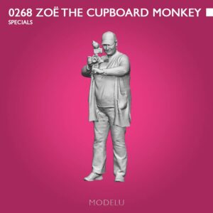 0268-076 MODELU ZOE THE CUPBOARD MONKEY