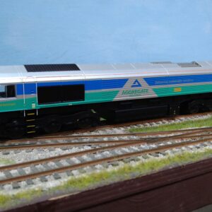 R30428TXS HORNBY TXS SOUND RAILROAD PLUS AGGREGATES INDUSTRIES CLASS 66 'SENSE' 66711