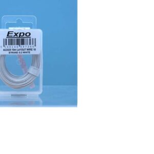A22025 EXPO TOOLS 10 METRE ROLL OF WHITE WIRE 18/0.1MM CABLE