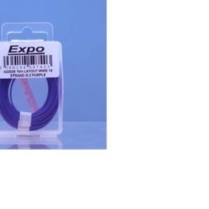 A22029 EXPO TOOLS 10 METRE ROLL OF PURPLE WIRE 18/0.1MM CABLE