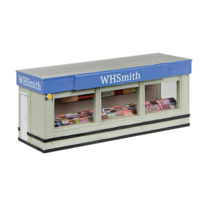 44-1021 BACHMANN SCENECRAFT STATION PLATFORM NEWSAGENTS BLUE 'WHSMITH'