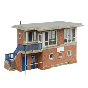 44-1022A BACHMANN SCENECRAFT BR (E) SIGNAL BOX BLUE & WHITE