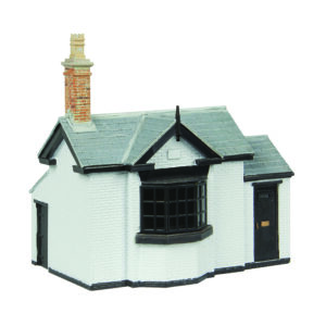 44-1023W BACHMANN SCENECRAFT TOLL OFFICE WHITE & BLACK