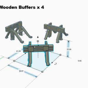 IHR015 IRON HORSE RAILWAYS BUFFER STOPS x4