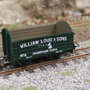 990013 THE MONDAY CLUB EXCLUSIVE RAPIDO TRAINS 009 NARROW GAUGE DROPSIDE OPEN WAGON 'WILLIAM LOUD & SONS' No.6