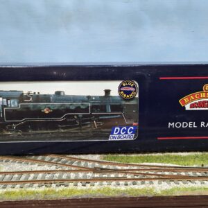 PRE OWNED 32-350DC BACHMANN DCC FITTED BR CLASS 4MT STANDARD TANK LINED BLACK EARLY CREST 2-6-4 80009