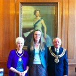 Jennifer with Mayor and Mayoress Spencer