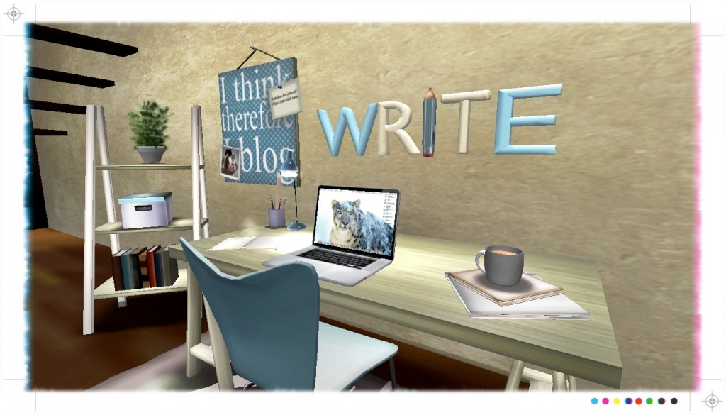 A Second Life writer's nook