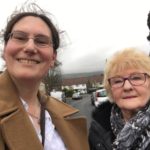 My colleague Cllr Wild and I, taking a look at the newly re-surfaced Taywood Road.