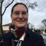 Councillor Zoë Kirk-Robinson on Doyle Road, Hunger Hill.